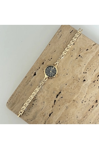 Electra Gold Siyah Saat