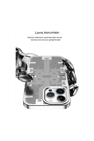 Apple İphone 14 Pro Max Kılıf Mekanik Bumper Kapak