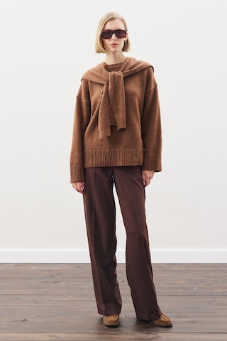 Chunky Oversıze Kazak Sıcak Kahve Sıcak Kahve