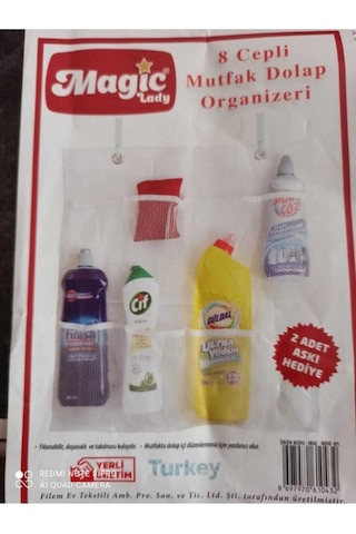 8 Cepli Mutfak Dolap Organizeri