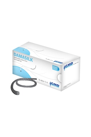 Gmd Damasilk İpek Emilmeyen Sütur  3.0 Tersine Keskin 12'li