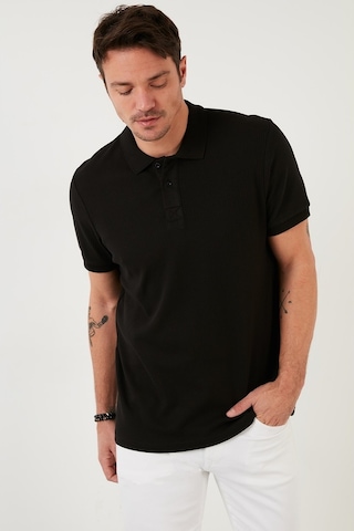 Buratti Pamuklu Regular Fit Düğmeli Erkek Polo Yaka T Shirt 5902281 Siyah
