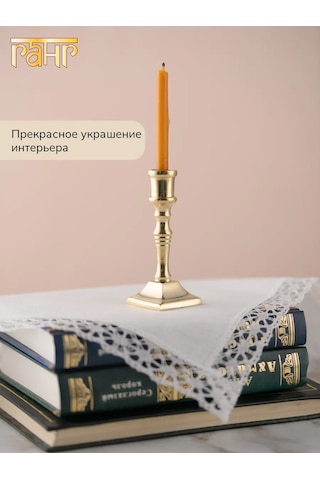 Gang Metal Pirinç Kilise Mumluk Candle Holder 387376895 Altın Rengi