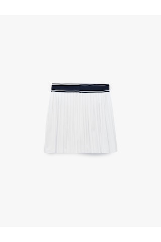 Koton Slim Fit Etiket Detaylı Mini Şortlu Tenis Eteği Beyaz 6sak40465nk
