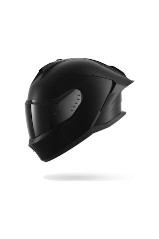 Kask Skwal Cup Dark Shadow Mat Siyah Kapalı