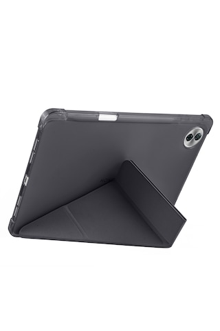 Honor Pad 10 12.1 Kılıf Tri Folding Kalem Bölmeli Katlanabilir Standlı Pu Deri Yumuşak Kapak Kapaklı Kılıf