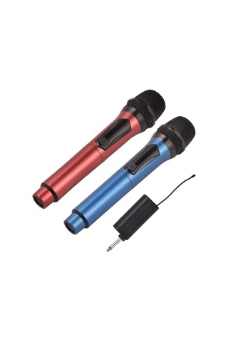 Springsun Profesyonel Kablosuz Mikrofon Sistemi - Uzun Menzilli, Şarj Edilebilir, Gürültü Önleyici, Ev Sineması Ve Sahne Performansları İçin