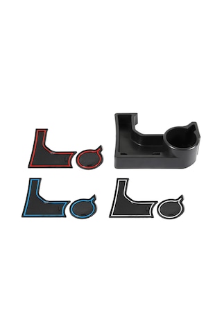 Monyee 2019-2020 Suzuki Jimny İç Mekan Kontrol Orta Depolama Kutusu Otomatik Vites - Kırmızı, Beyaz, Mavi Kaymazsız Padler İle