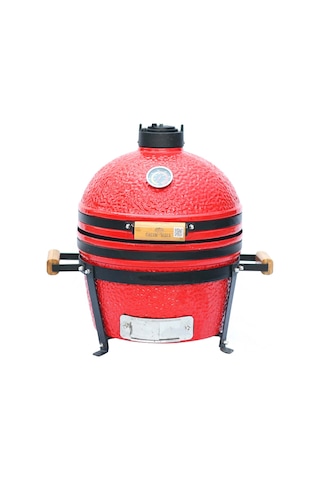 Kamado Seramik Mangal 40 Cm Kırmızı