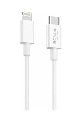 Schitec 60w Type-c To Lightning Data Ve Hızlı Şarj Kablosu Telefon, Apple Uyumlu iPad Beyaz Sk003