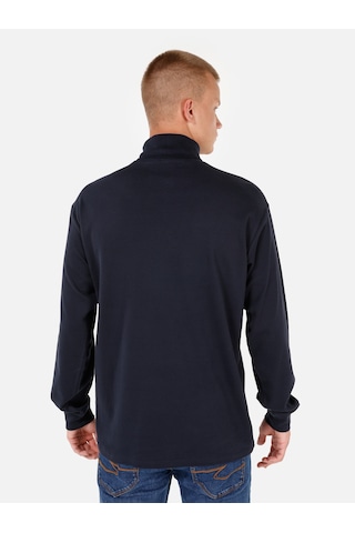 Colin's Colins Normal Kesim Balıkçı Yaka Lacivert Erkek Uzun Kol Tişört Cl1066054 Lacivert