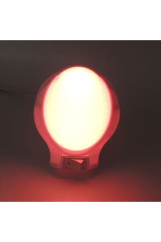 Ufo Led Gece Lambası 0,5W Tasarruflu Işıklı Fişli Düğmeli Çok Renkli