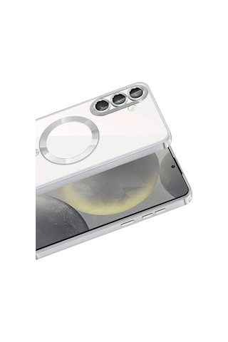 Newface - 294 - Samsung Galaxy Uyumlu A57 5g Kross Magneticsafe Kapak - Csmo-tex - - Gümüş