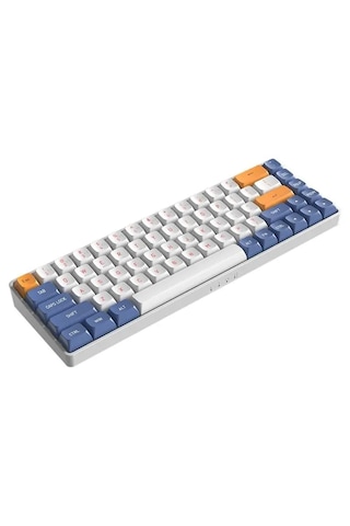 AIGO A68 Starry Blue Yellow Switch (İngilizce) Mekanik Kablosuz Klavye