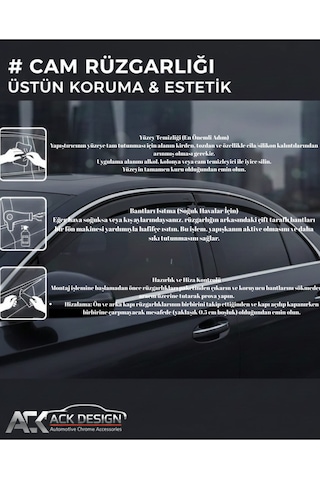 Rifter/combo/berlingo-/proace/doblo Araca Özel Kromlu Cam Rüzgarlığı