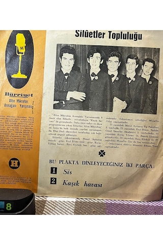 Silüetler - Sis / Kaşık Havası 1965 Altın Mikrofon 45'lik Orijinal Plak
