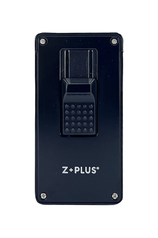 Z+plus Lüks Metal Çift Torch Jet Alevli Puro Çakmağı - Siyah