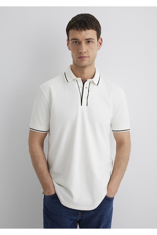 Mavi Regular Beyaz Erkek Polo Yaka T-shirt M0612648-70057 Beyaz