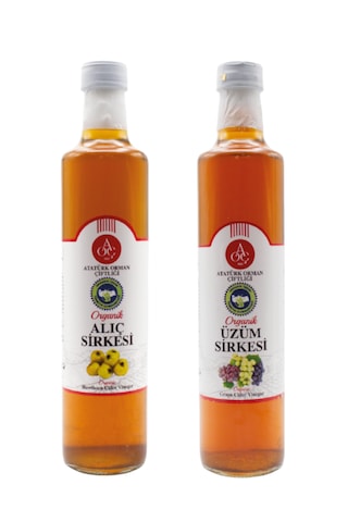 Atatürk Orman Çiftliği Alıç Ve Üzüm Sirkesi 2 Li Set 2 X 500 Ml Atatürk Orman Çiftliği Alıç Ve Üzüm Sirkesi 2 Li Set 2 X 500 Ml