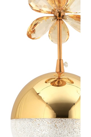 Kelebek 2'li Gold Sarkıt 3 Renk Modu Ledli Kristal Taşlı Modern Led Avize Krom