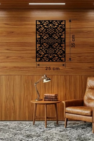 Gotham Temalı Ahşap Duvar Saati - 25x35 Cm Lazer Kesim Dekoratif Saat