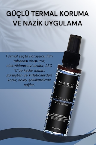 Maru Keratin Biotin Kolay Tarama Saç Şekillendirici Sprey 150 ML