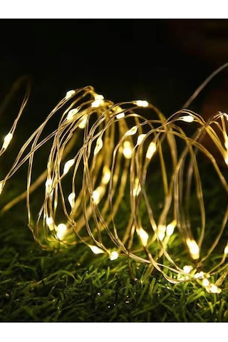 Güneş Enerjili - Solar 100 Led 12 Metre 7 Mod Işik Zinciri