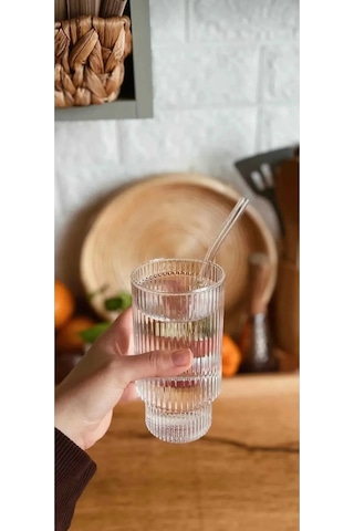 400 Ml Isıya Dayanıklı Borosilikat Origami Stil Bardak - Borosilikat Bardak 1 Adet Çok Renkli