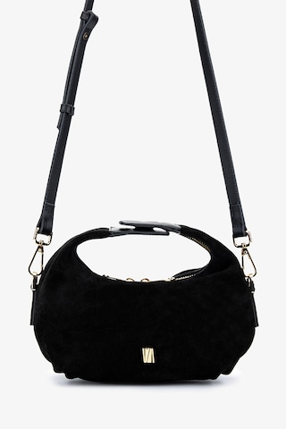 Valmenti Kadın Hakiki Deri Siyah Süet El Çantası 1099 204 Bn Cnt Y25 Sıyah Suet Siyah Süet