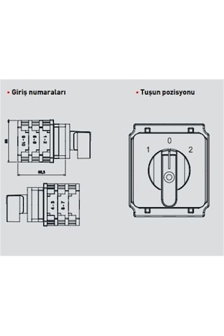 Legrand Karyum 629066 32 Amper Trifaze Enversör Pako Şalter