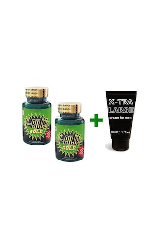 Truva Shop V-Pills Gold 2 Kutu Barkod Kontrollü + Penis Krem
