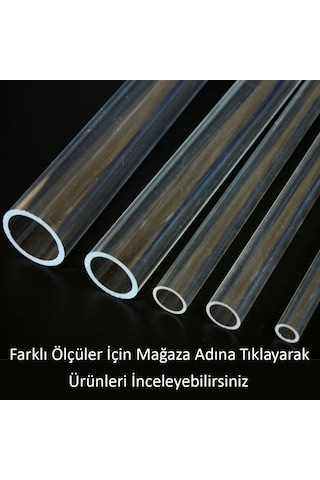 Pleksi Boru Şeffaf Akrilik Tüp Saydam 60 X 3 Mm 553153403