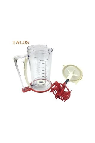 Pazly 900ml Ölçüm Hamur Dağıtıcı Cupcake Waffle Muffin Mix Krep Kek Ayırıcı Şeffaf