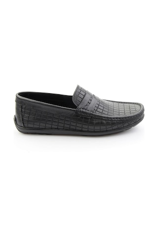 Siyah Hakiki Deri Erkek Loafer Ayakkabı E01697032003 Siyah