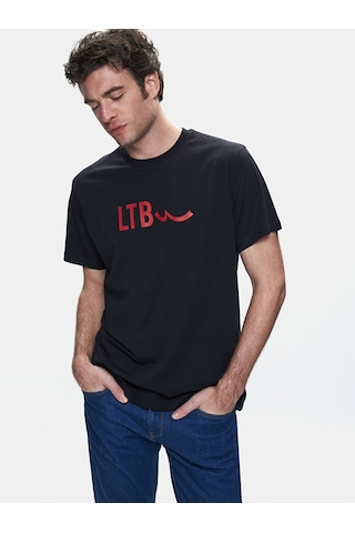 Ltb Baskılı Erkek T-shirt 01225842716089 200 - Siyah