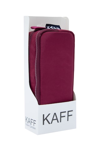 01105 Krinkıl Kumaş Bordo Suya Dayanıklı Çift Bölmeli Gözlü Kalemlik Kalem Kutusu