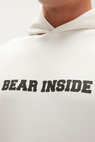 Bad Bear Arthur Hoodie Erkek Sweatshirt-27704-beyaz