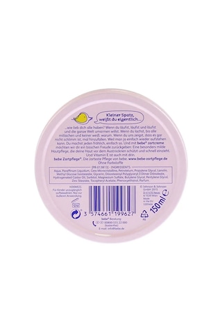 Bebe Zartpflege Hassas Bebek Bakım Pişik Kremi 150 ML (Teneke Kutu)