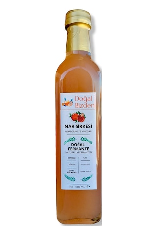 Doğal Bizden Doğal Fermantasyon Nar Sirkesi Yumuşak İçim 500 ML