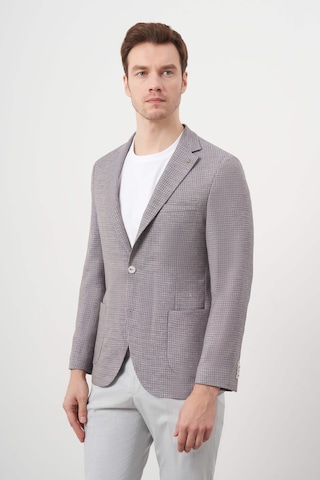 Morven Erkek Lacivert Dokuma Slim Fit Torba Cep Mono Yaka Spor Ceket 24ys002002200 Lacivert