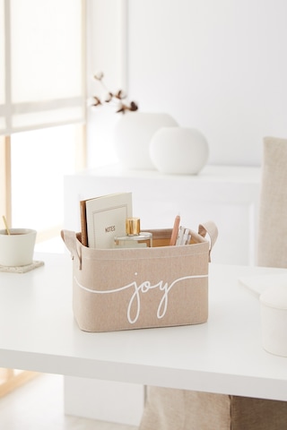 Ocean Home Textile Bej Renk Joy Sepet 24 x 17 x 14 cm