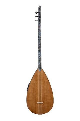 Saz-z-2-5 Ceviz-abalone Klavye Kısa Sap Eq Sistemli Bağlama