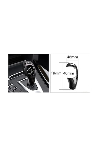 Bmw F20 F30 Vites Topuzu Koruma Karbon F30 Vites Çerçevesi Koruma Karbon 2 Parça Karbon