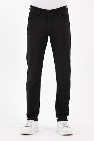 Digital Jeans Örme Hamur Kumaş Dar Kesim Slim Fit Erkek Kot P Siyah Açık Gri