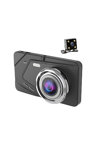 Gajeena "4 İnç Çift Kameralı Araç Kamerası - 1080p Gece Görüşlü, Park Modu, G-sensörlü, Geniş Açı Kayıt"