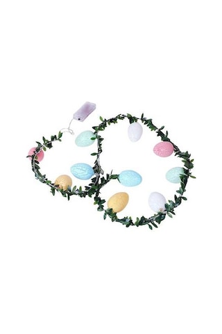 Novahub 10 Led Paskalya Yumurtası Şekilli Renkli Işık Zinciri - Parti, Düğün, Dekorasyon İçin 112 Karakter Çok Renkli, Parti Renkli Çok Renkli