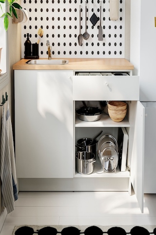 Ikea Beyaz Dayanıklı Mutfak Dolabı 120 Cm