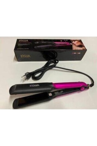 Saç Düzleştirici Ve Saç Maşası Kırmızı Ve Pembe Renk Hk-542