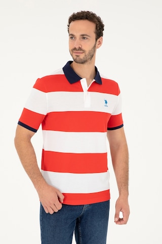 U.S. Polo Assn. Erkek Regular Fit Polo Yaka Kırmızı Tişört 50288503-VR030