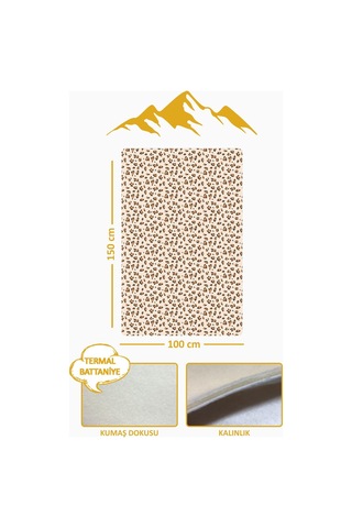 Leopar Desenli Soft Touch Termal Bebek Battaniyesi Cbt0009 Renkli
